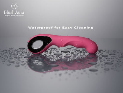 BlushAura Sensa waterproof wellness massager designed for easy cleaning
