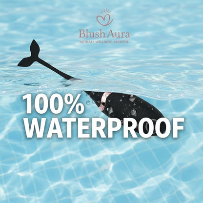 100% Waterproof Black wellness massager-Safe for Shower and Bath